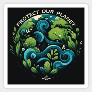 Protect Our Planet – Eco Friendly Nature Awareness Graphic Sticker